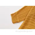 Voller Mode -Fledermaus -Fledermaus -Hülsen -Streifen -Damen, gestrickt Pullover